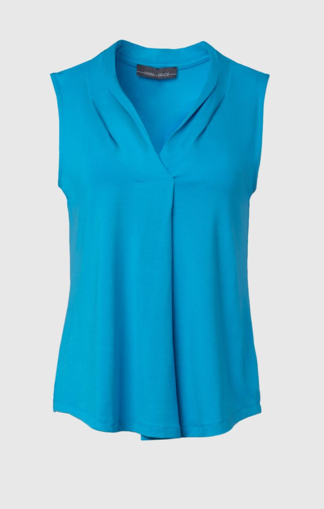Hanna + Gracie Jasmine Crepe Inverted Pleat Tank