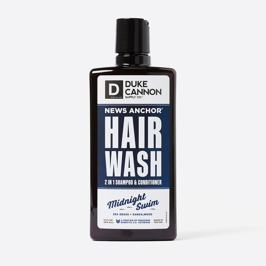 Duke Cannon hair wash Midnight Swim