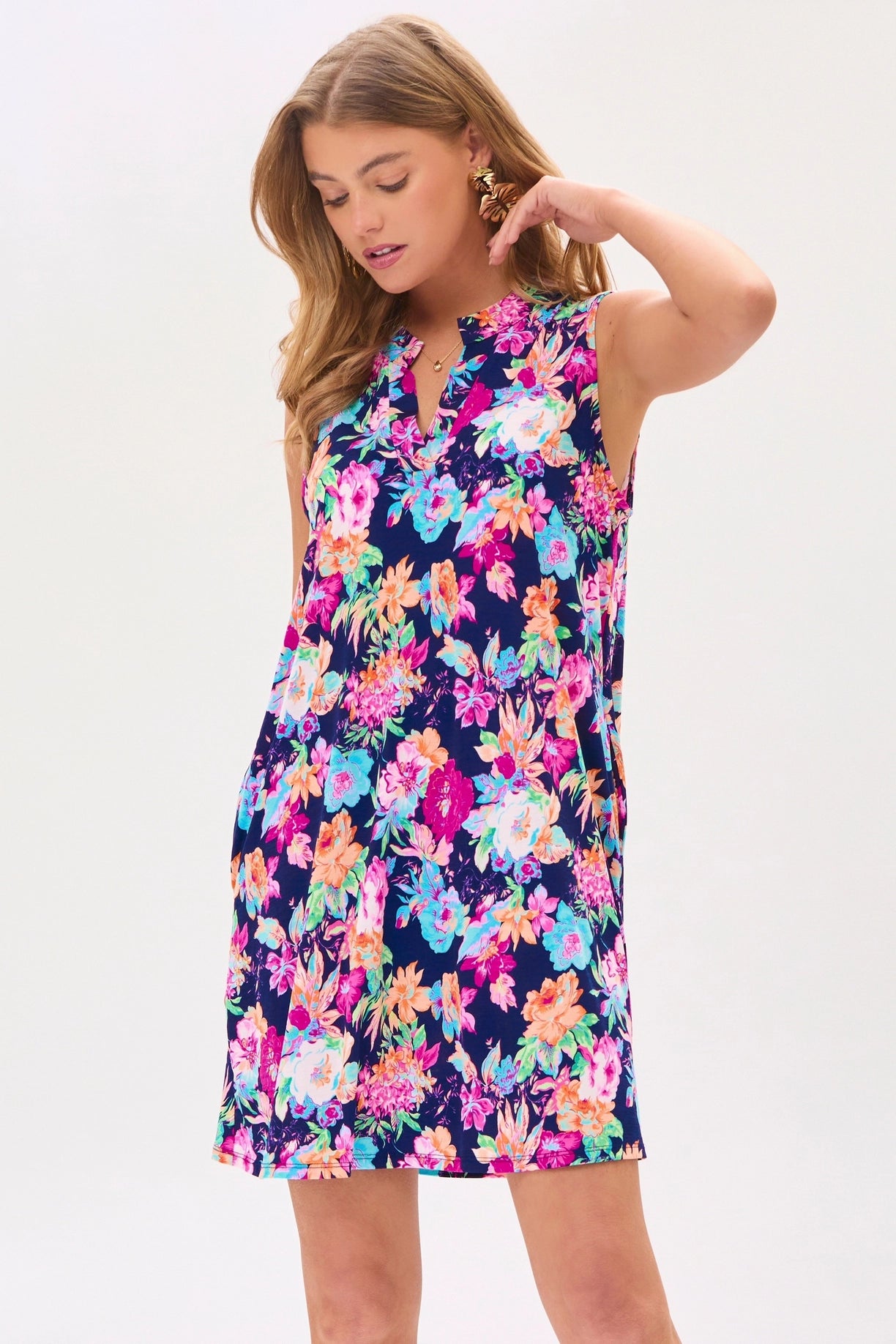 Dear Scarlett Pleated Tank Dress