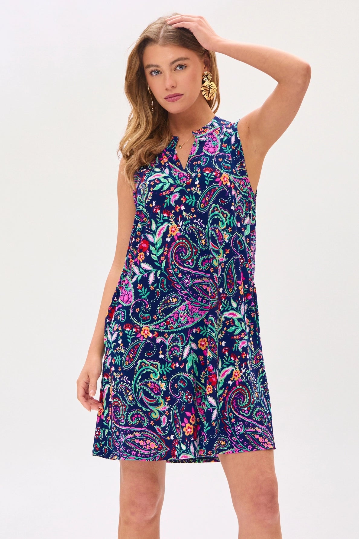 Dear Scarlett Pleated Tank Dress