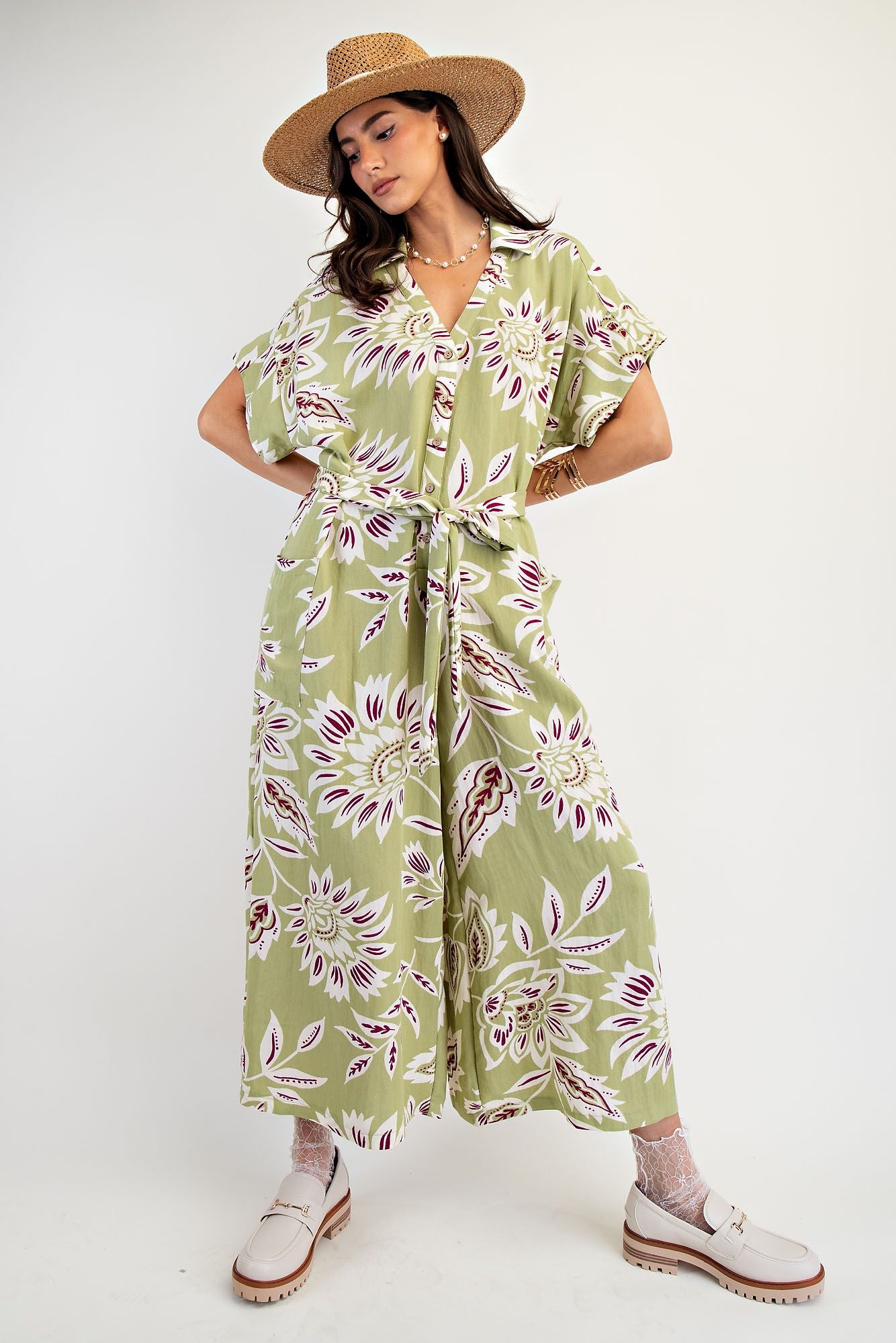 Easel Short Sleeve printed One Piece