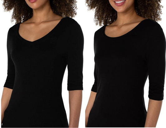 Pine Apparel Elbow sleeve interchangeable Top
