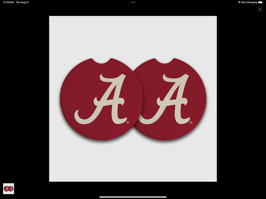 Ceramic College Car Coasters