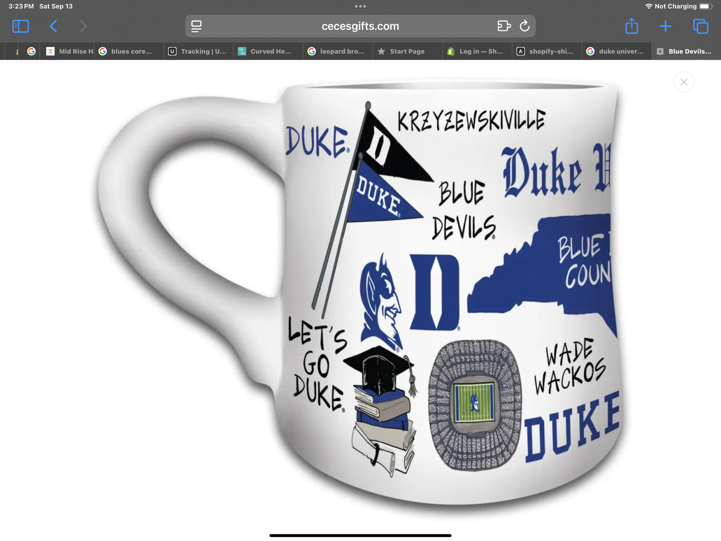 Ceramic College Coffee Mugs