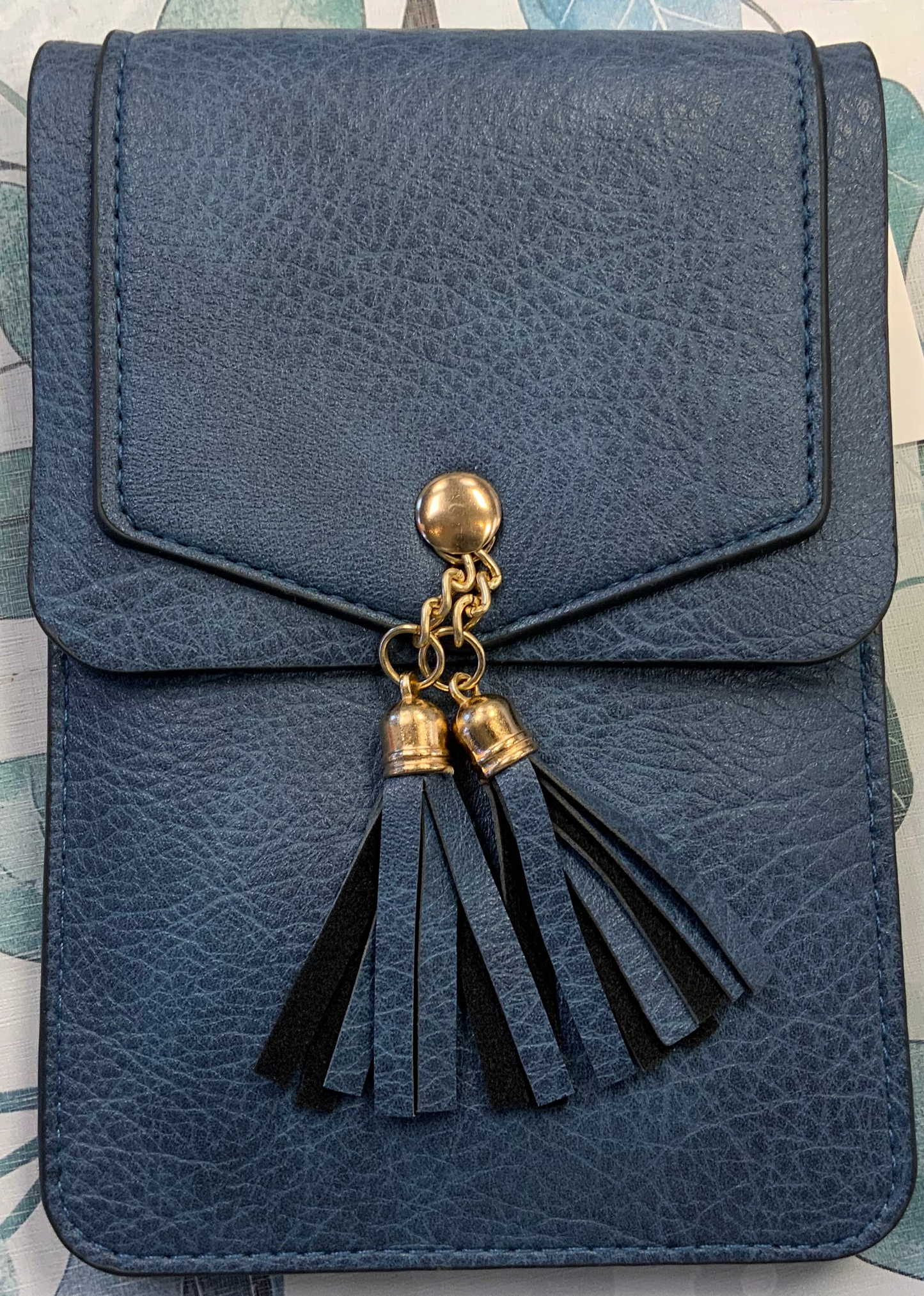 Crossbody Cell Phone Bag with Small Tassel
