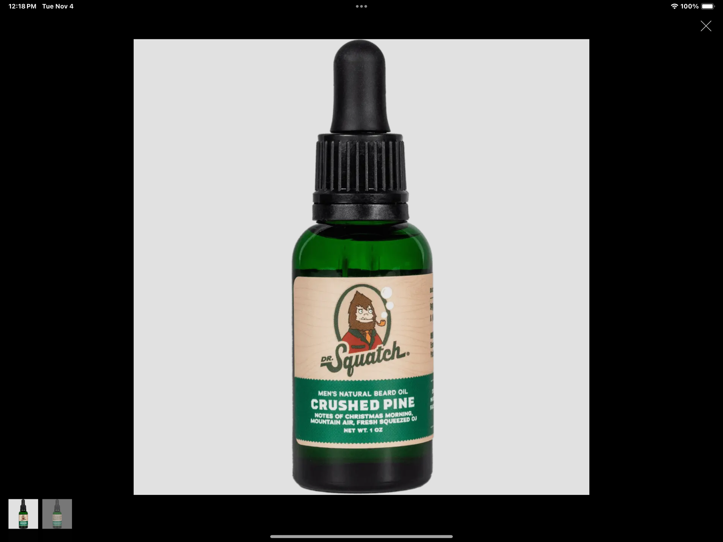 Dr Squatch Beard Oil