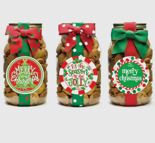 Christmas Cookie Quarter Jars of Goodness