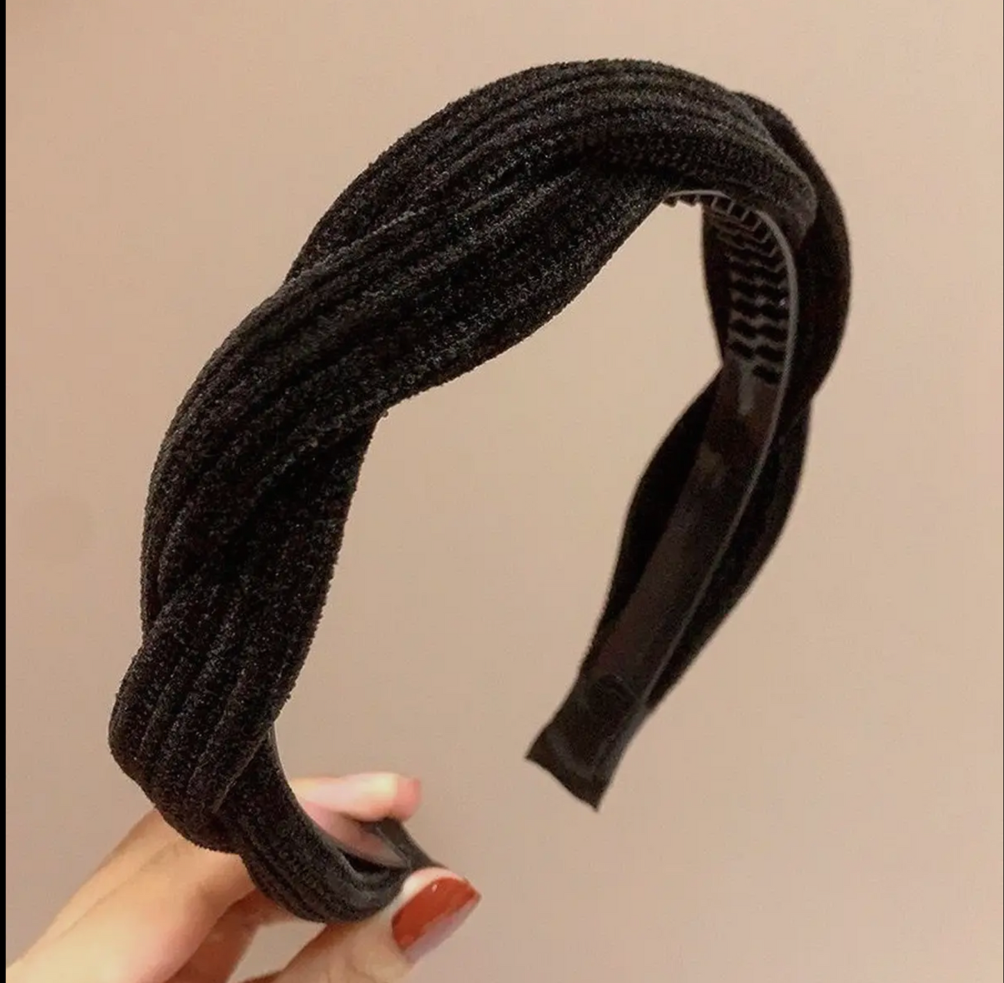 Headband Cross Braids with wide teeth