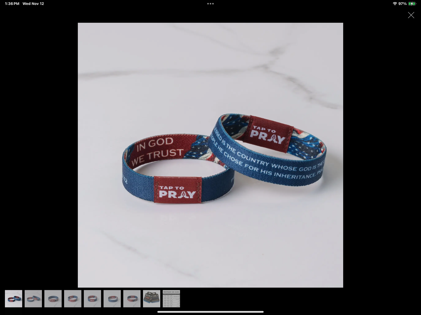 Versible Tap to Pray Wristband