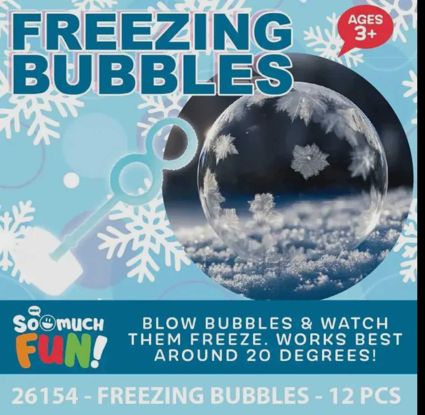 Christmas Freezing Bubbles Watch them Freeze