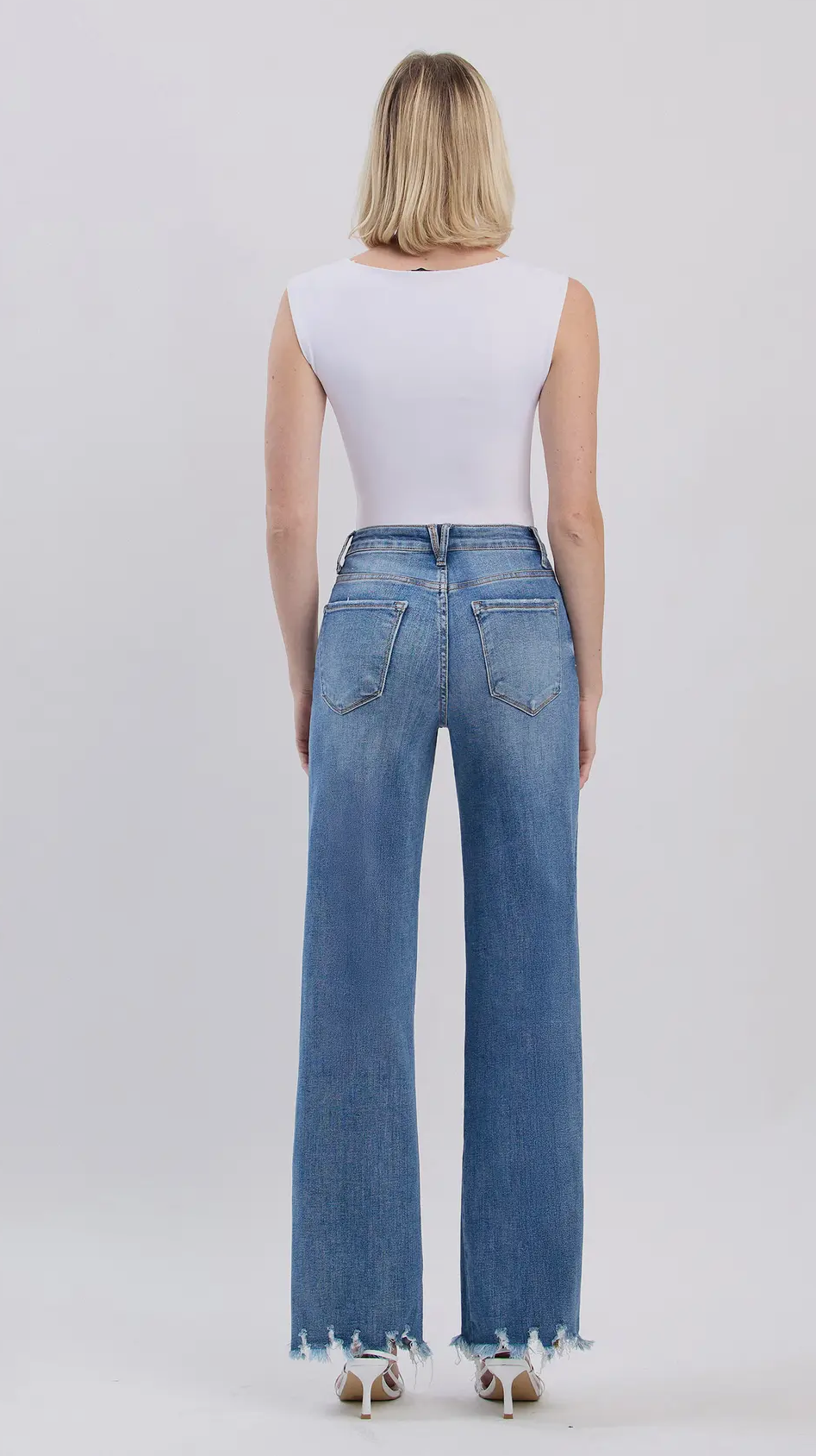 Vervet High Rise Loose Fit with Uneven Hem