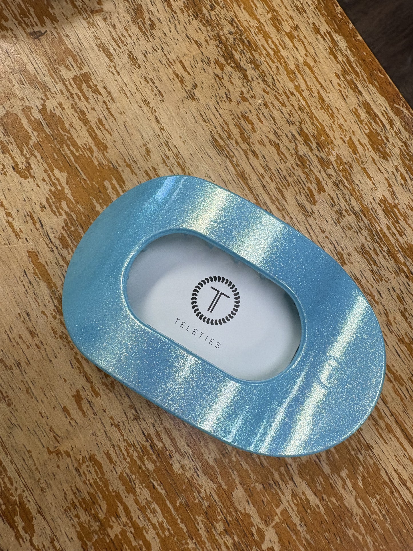 Teleties Round Flat Hair Clip Medium