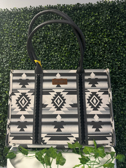 Wrangler Black Aztec Tote