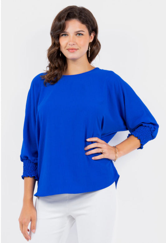 LTX Airflow Top with Shirring Cuff PLUS SIZE