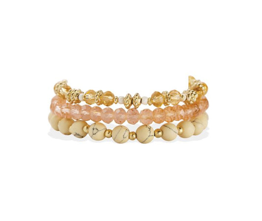 Myra Pink Heart Bracelet